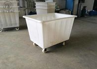 450kg Yük Poly Box Kamyon, Boya Sanayii İçin Tekerleklerde Plastik Çamaşır Kutusu 450 L