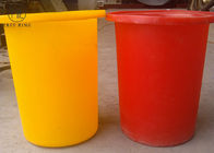 Lldpe Renkli Rotomolding Plastik Yuvarlak Kovalar Çip / Patates Gıda Sınıfı Bung ile 70L